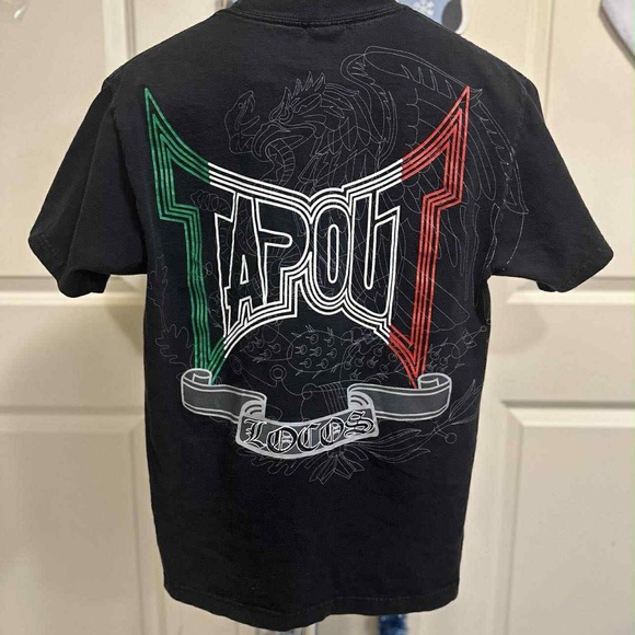 Tapout Black Tee with Red and Green Accents - Picture 2 of 3